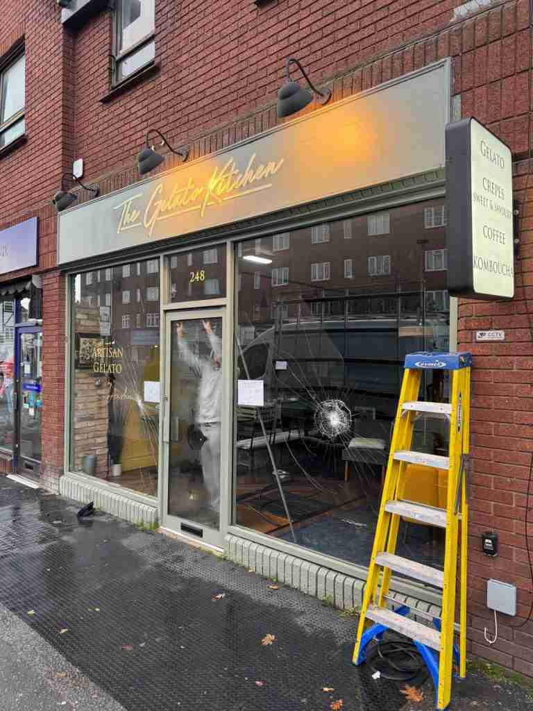 Smashed Shop Window
